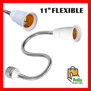 11" inch E27 To E27 Flexible Extension LED Light Bulb Holder Lamp Screw Socket Adapter Converter