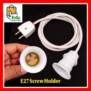 Light Bulb Holder Extension E27 Screw Type With Male Plug, 40/76 China Copper Wire Screw/Pin Light AC/DC LED Light Bulb Extension Cable