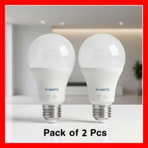 2 Pcs 13W LED Bulb White E27 Screw Type & B22 Pin Type