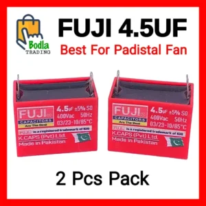 2 Pcs 4.5uf FUJI Capacitor For Pedestal Fans and Motors High Quality