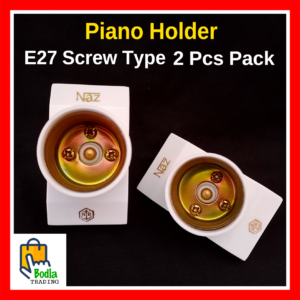 2 Pcs Bulb Holder, Piano Holder For LED Bulbs E27 Screw Type, 220V AC & 12V DC