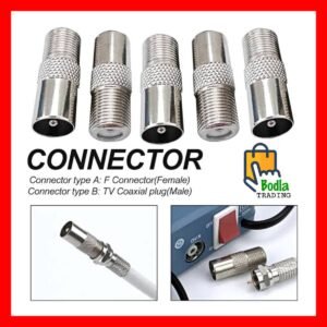 2 Pcs TV Cable Pin for TV and LCD/LED with RG6 Connectors- TV Cable Pin High Quality