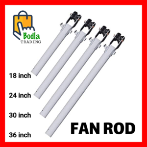 Fan Rod for AC/DC Ceiling Fans 18, 24, 30, & 36 inch Sizes