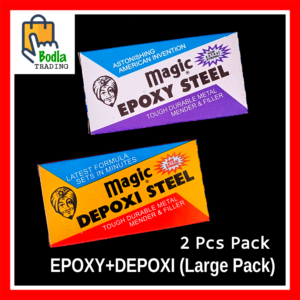 Pack of 2 Magic Depoxi Steel, Magic Epoxy Steel Large Pack