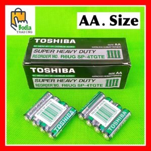 TOSHIBA Orignal Super Heavy Duty Cell / Batteries - AA Size - 1.5 V Durable Betteries For Clock, Camera, Toys, Etc