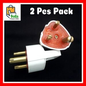 2Pcs 3 Pin Plug Top Handle 3 Pin Power Plug Shoe 10A 240V