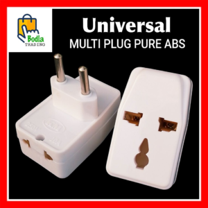 Multi Power Plug Socket - Mobile Multi Plug- Multi Shoe Adapter 3 Pin & 2 Sockets High Quality