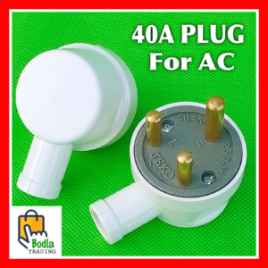 3 Pin Power Plug Porcelain Base 40A 250V Heavy Duty for Heavy Appliances High Quality