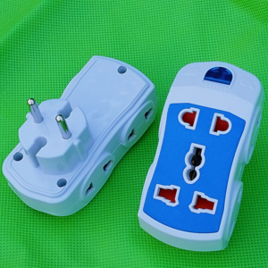6 Way Multi Plug Adapter Multi Pin Plug Socket with Best Grip for Household Electrical Appliances