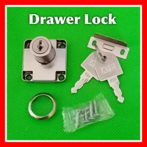 Good Quality Drawer Lock Furniture Desk Cabinet Lock With Keys 3/4 Chrome